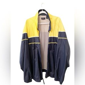 Vintage SRT‎ Colorblock Windbreaker Yellow Blue Men's Size 2XL